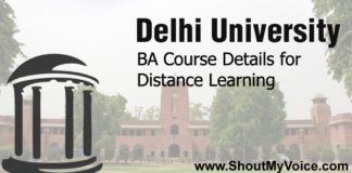 Delhi University BA Course Details