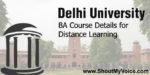 Delhi University BA Course Details