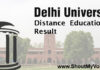 Find Delhi University Distance Education Result