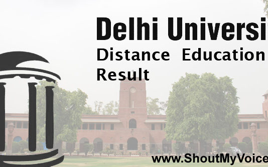 Find Delhi University Distance Education Result