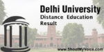 Find Delhi University Distance Education Result