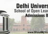 Procedure for Taking Admission in DU