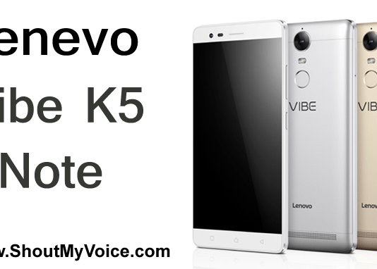 Lenovo Vibe k5 note features and price