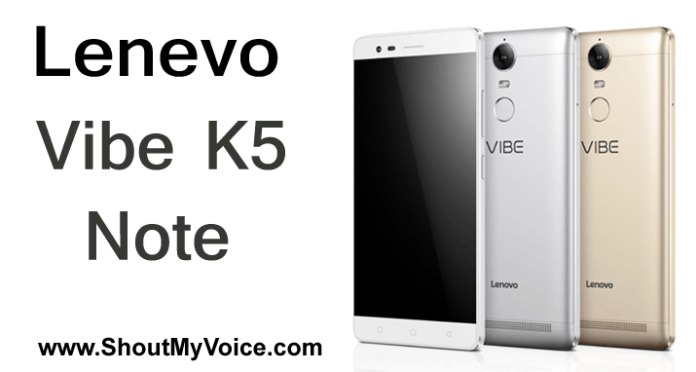 Lenovo Vibe k5 note features and price