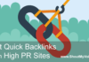 Quick Backlinks From High PR Sites