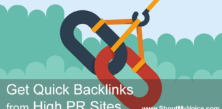 Quick Backlinks From High PR Sites