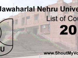 JNU Courses 2017